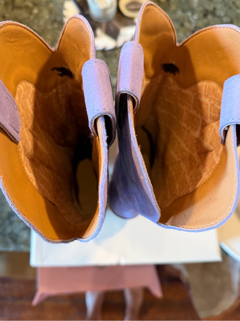 Dingo Women's Lavender Western Boots - Picture 6 of 9